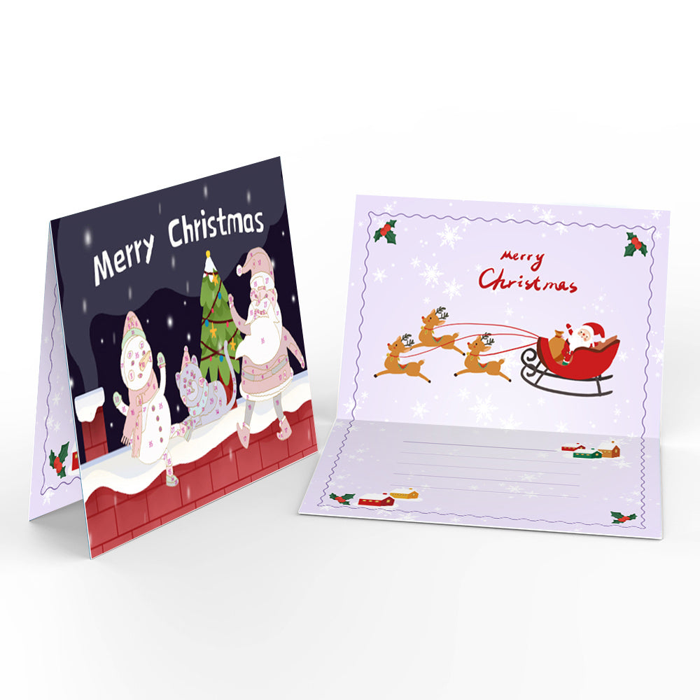 Biglietto di Natale V - Dipingere con i Numeri