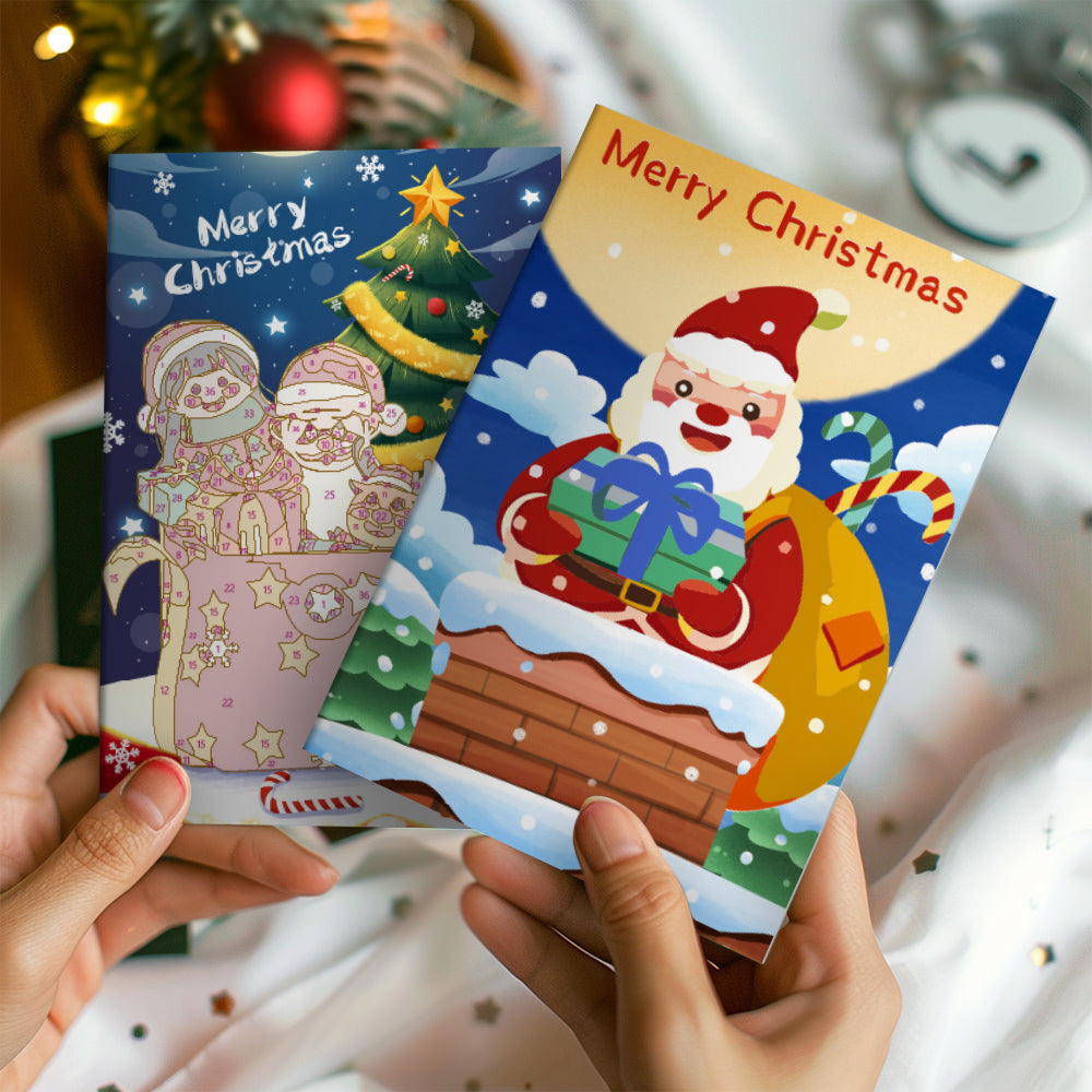 Biglietto di Natale II - Dipingere con i Numeri
