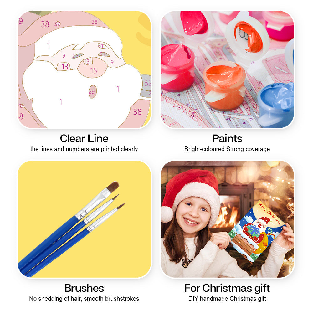 Biglietto di Natale II - Dipingere con i Numeri