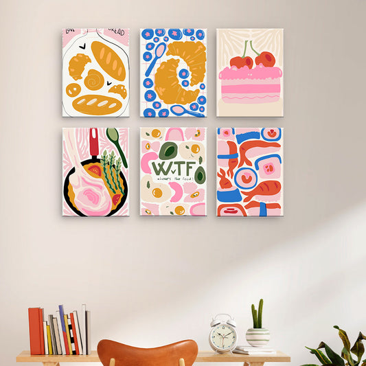 Collage alimentare giocoso