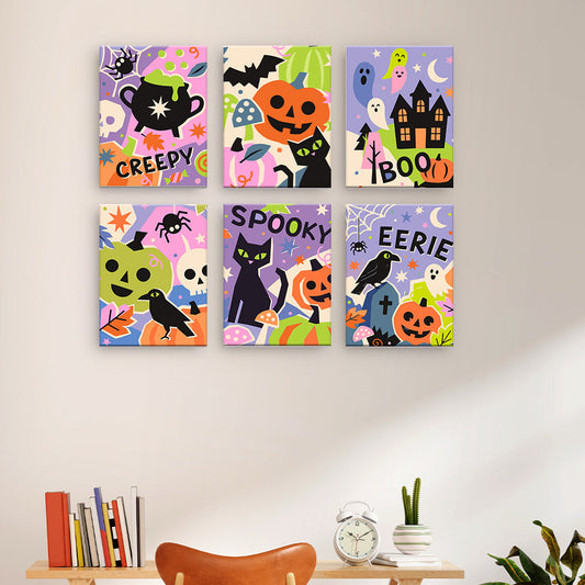 Collage colorato di Halloween