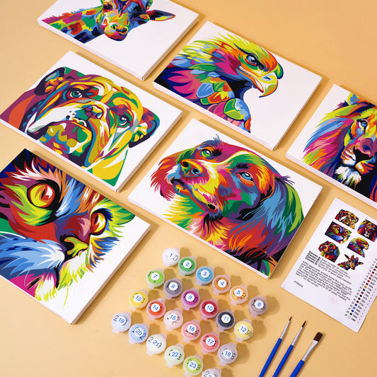 Animali colorati - Dipingere con i Numeri