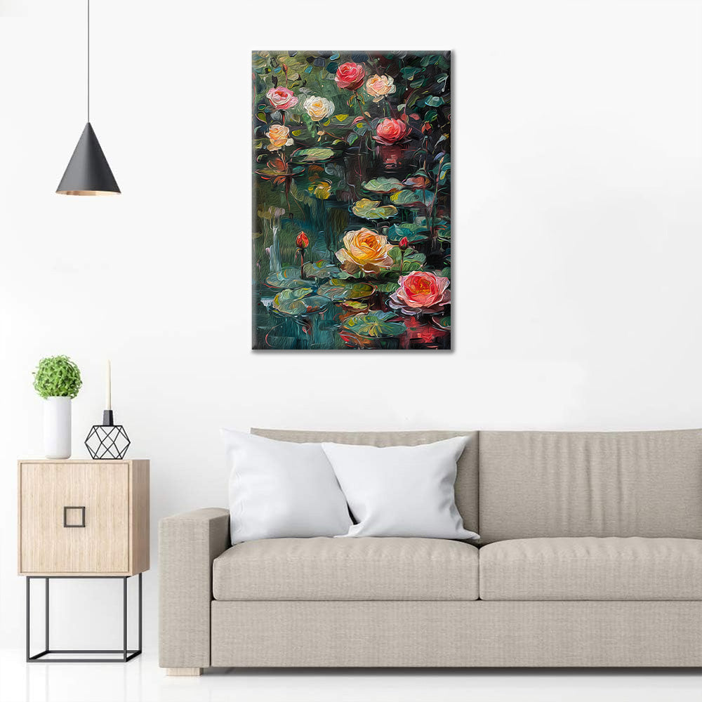 Rose e ninfee - Dipingere con i Numeri