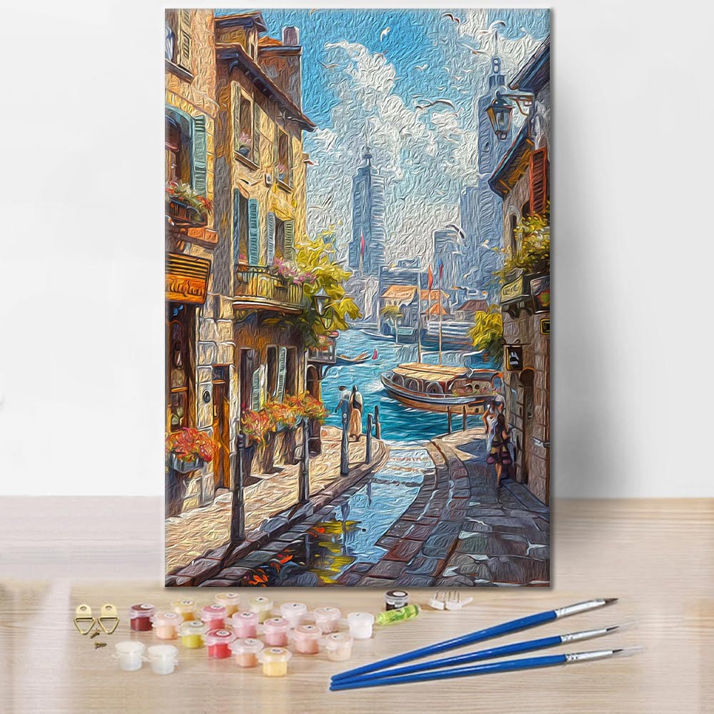 Passeggiata sul lungomare - Dipingere con i Numeri