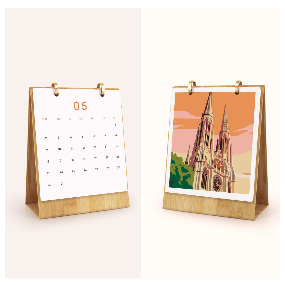 Edizione Viaggio Vintage - Calendario da Scrivania 2027 da Dipingere con i Numeri