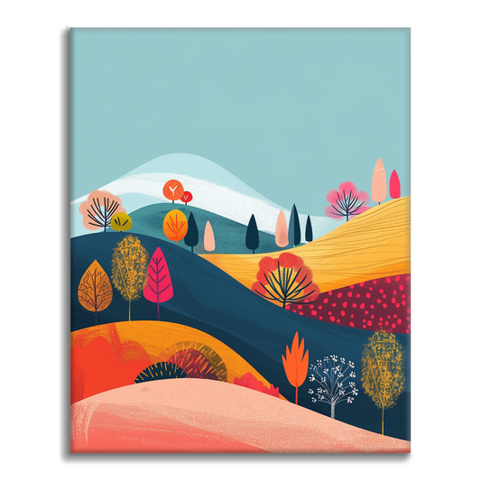Abbraccio d'autunno - Dipingere con i Numeri