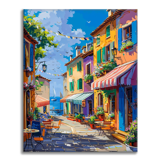 Città mediterranea - Dipingere con i Numeri