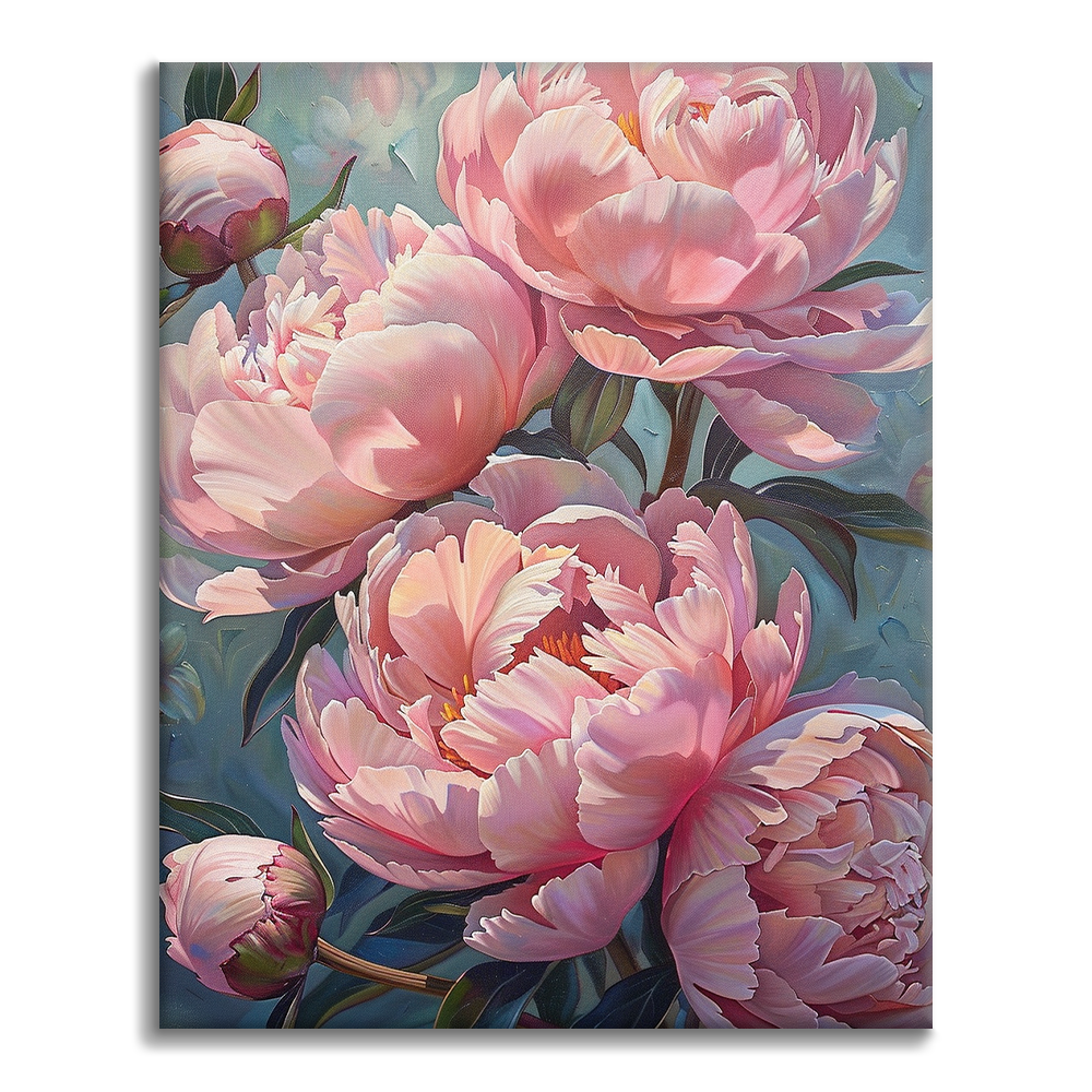 Peonie rosa - Dipingere con i Numeri