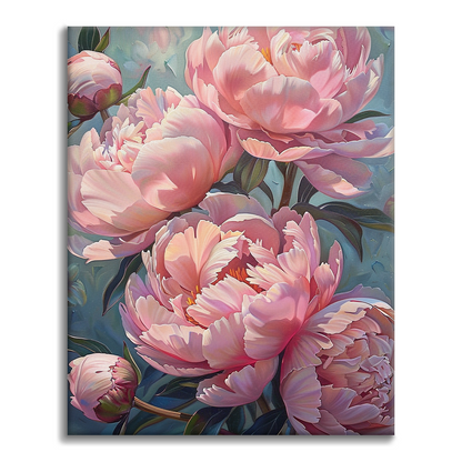 Peonie rosa - Dipingere con i Numeri