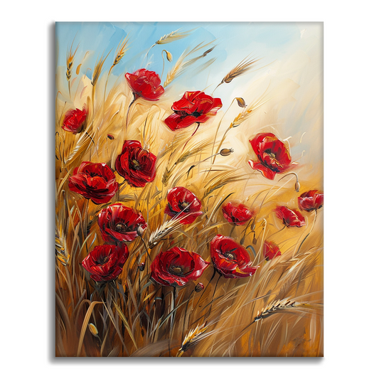 Campo di grano e fiori - Dipingere con i Numeri