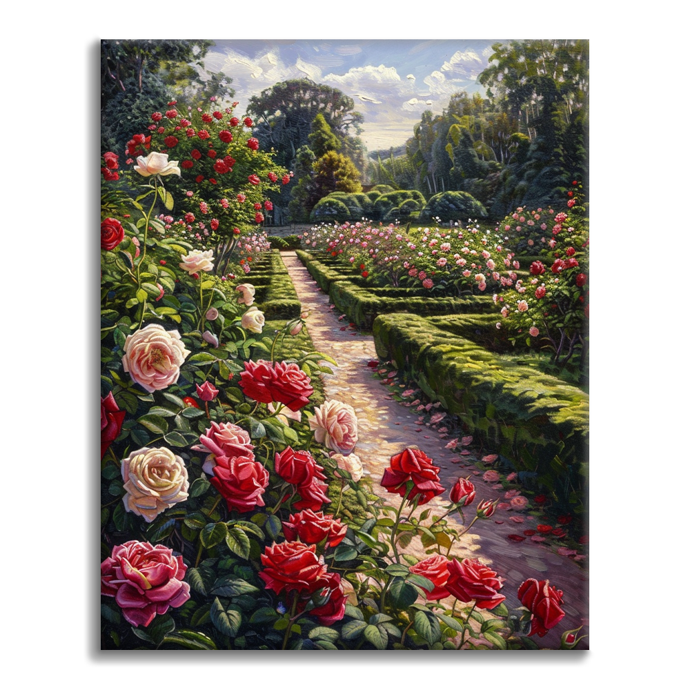 Giardino delle rose - Dipingere con i Numeri