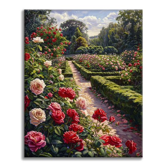 Giardino delle rose - Dipingere con i Numeri