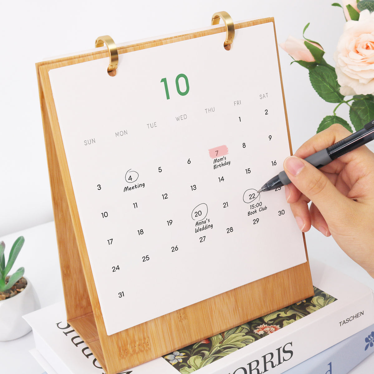 Edizione Botanica - Calendario da Scrivania 2027 da Dipingere con i Numeri
