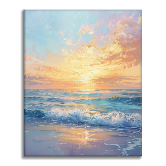 Alba sul mare - Dipingere con i Numeri