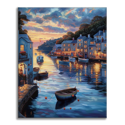 Città al Tramonto - Dipingere con i Numeri