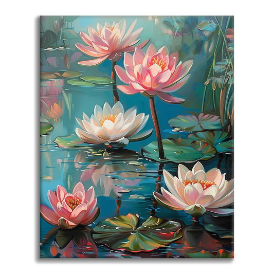 Ninfee in Fiore - Dipingere con i Numeri