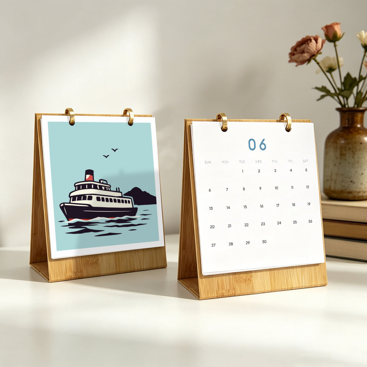 Edizione Viaggio Vintage - Calendario da Scrivania 2027 da Dipingere con i Numeri