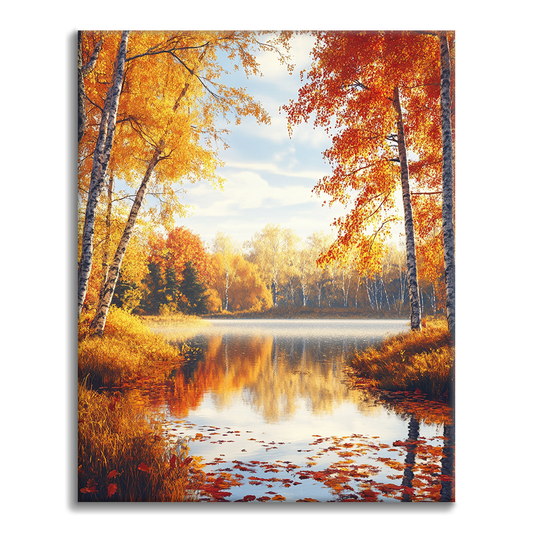Foresta autunnale - Dipingere con i Numeri