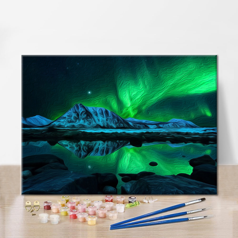 Aurora boreale - Dipingere con i Numeri