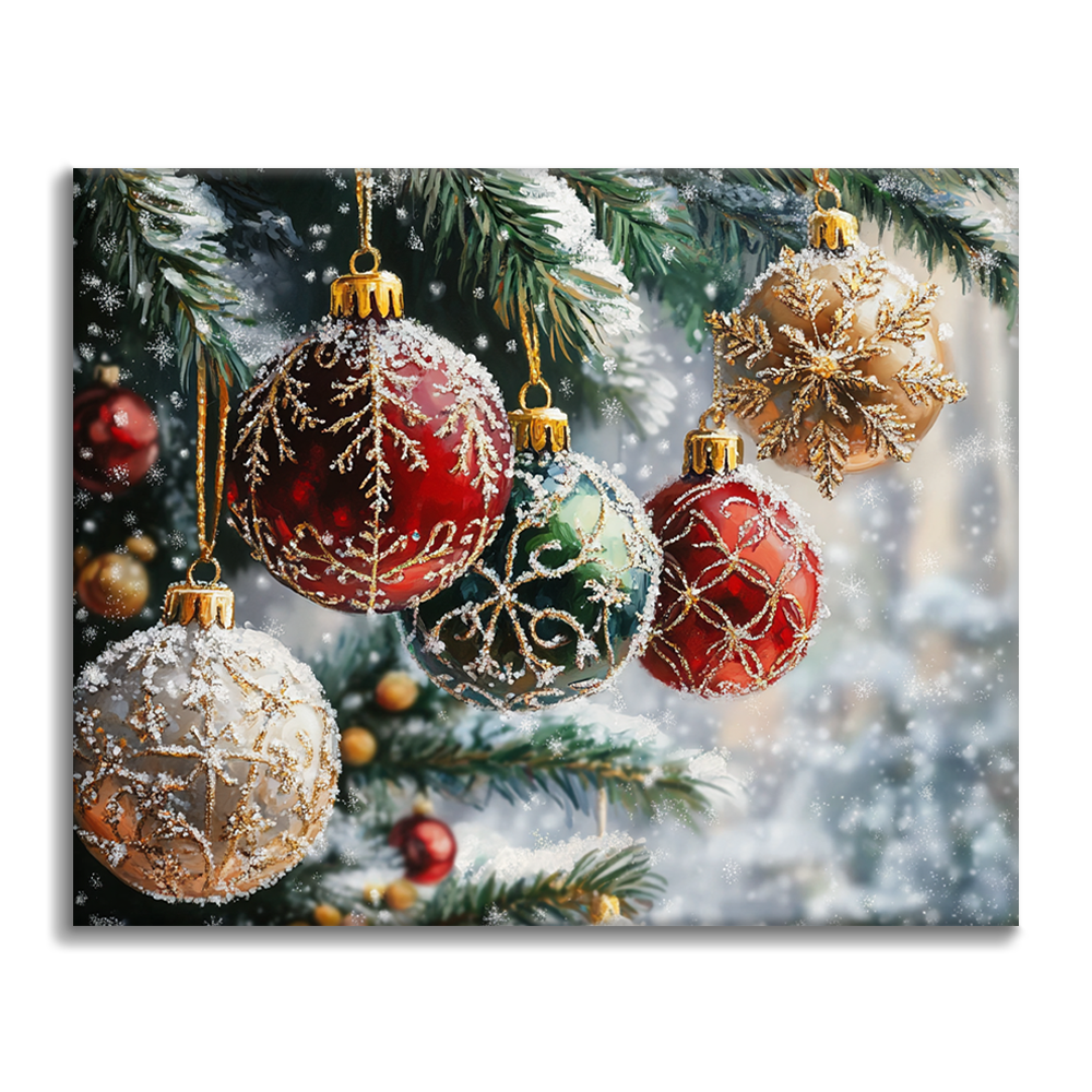 Palle di Natale - Dipingere con i Numeri