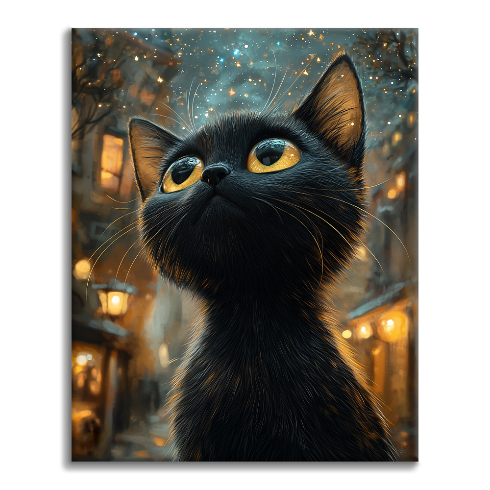 Gatto nero - Dipingere con i Numeri