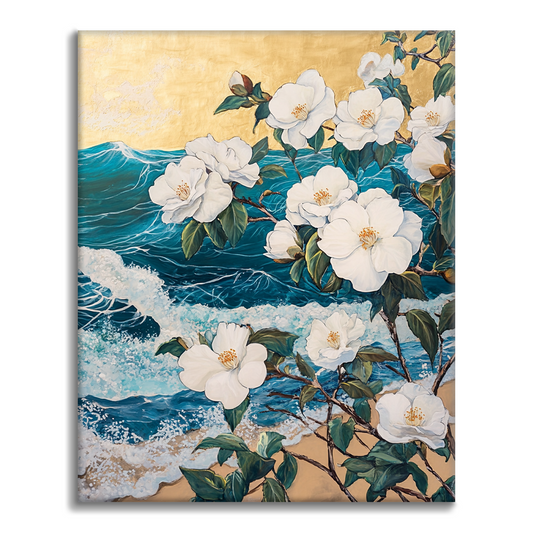 Peonie in riva al mare - Dipingere con i Numeri
