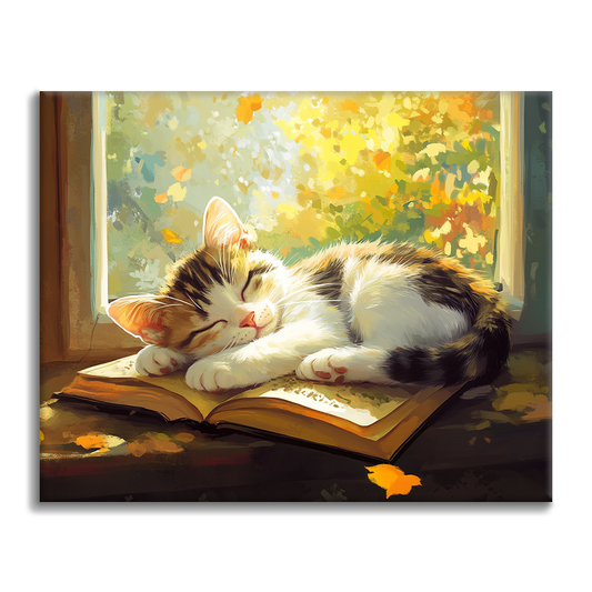 Gatto Dormiente - Dipingere con i Numeri