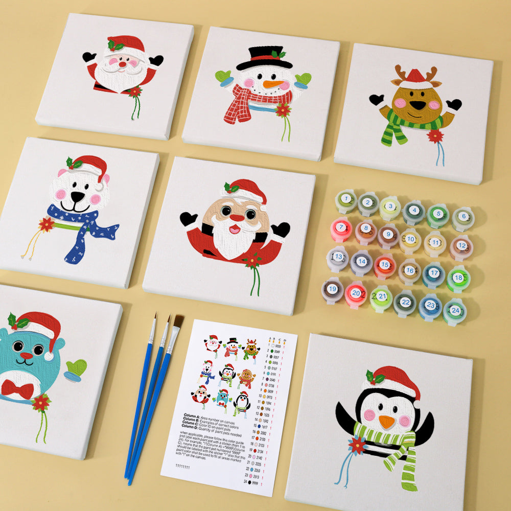 Animali di Natale - Dipingere con i Numeri