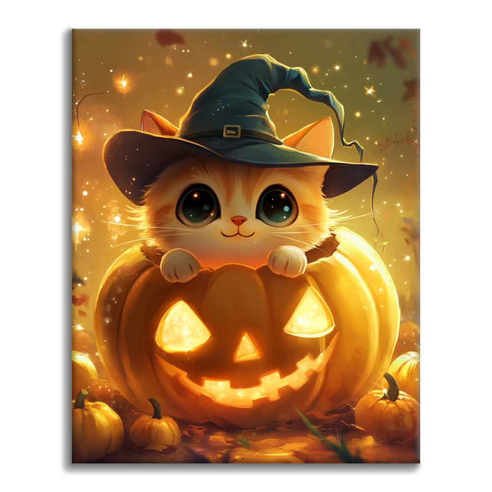 Gattino di Zucca - Dipingere con i Numeri
