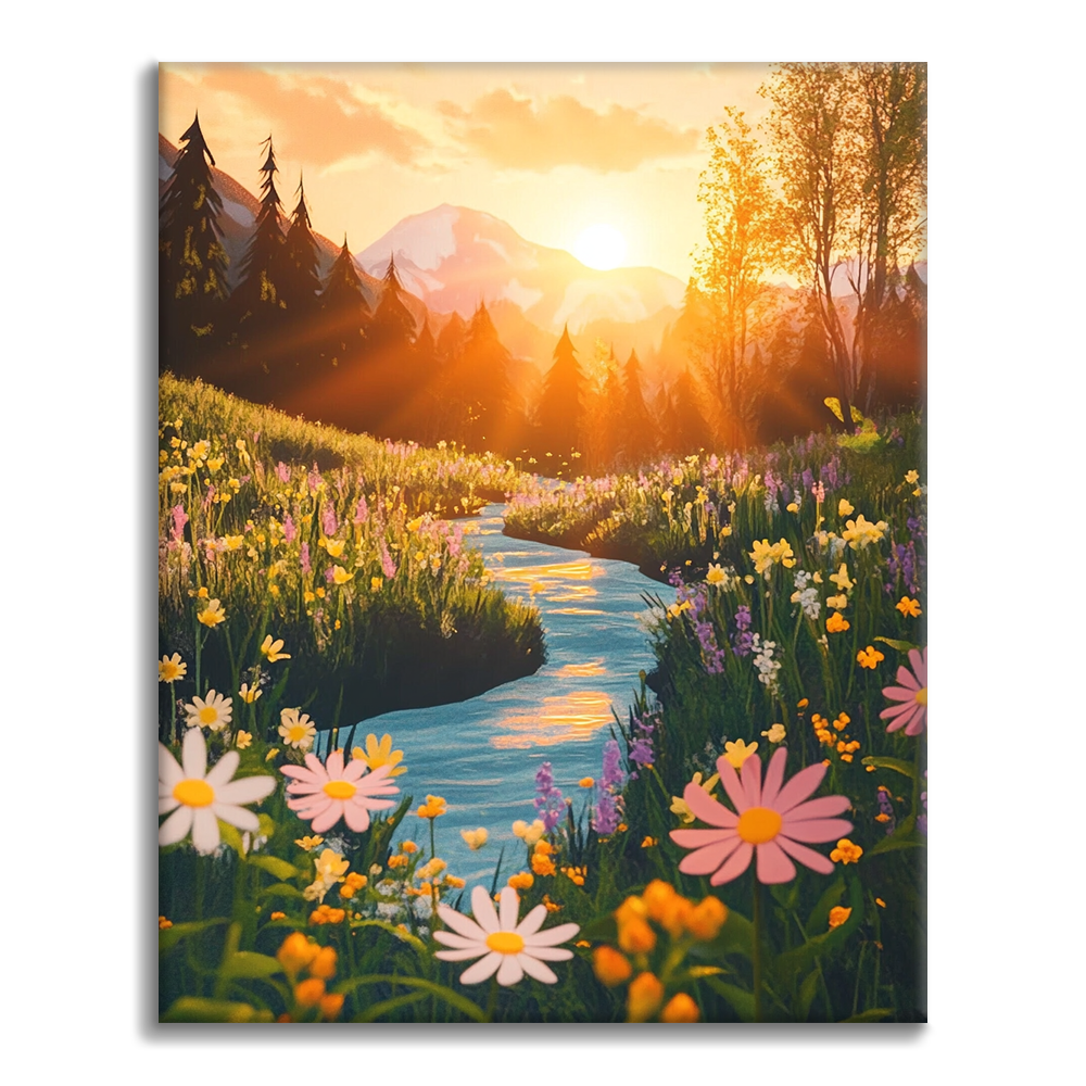Valle del Tramonto - Dipingere con i Numeri