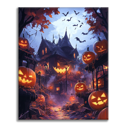 Castello di zucca - Dipingere con i Numeri