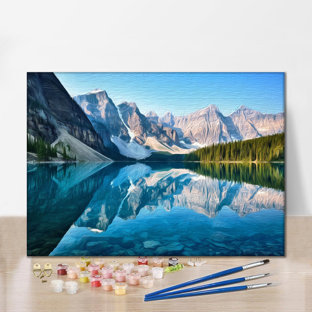 Lago Moraine - Dipingere con i Numeri