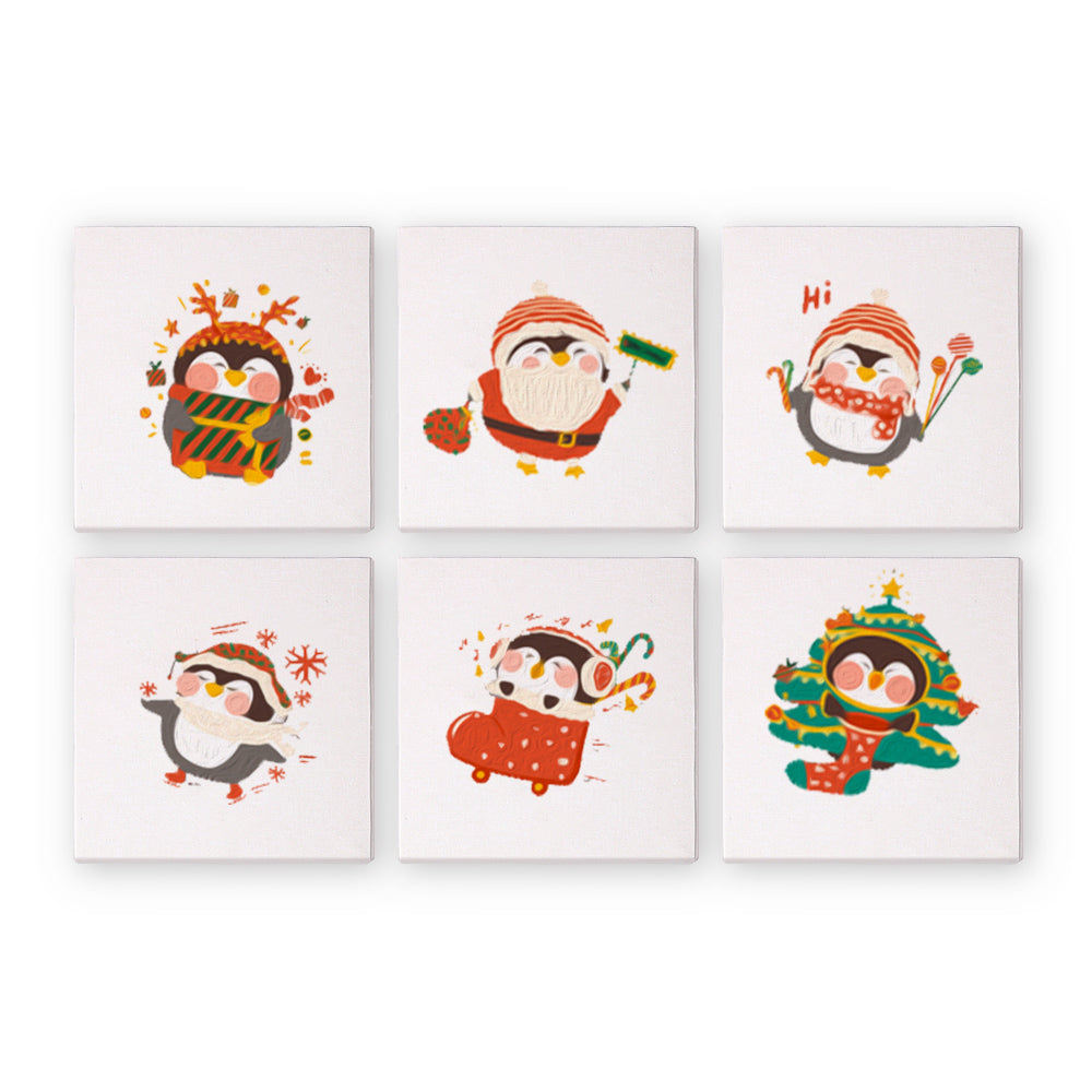 Pinguino di Natale - Dipingere con i Numeri