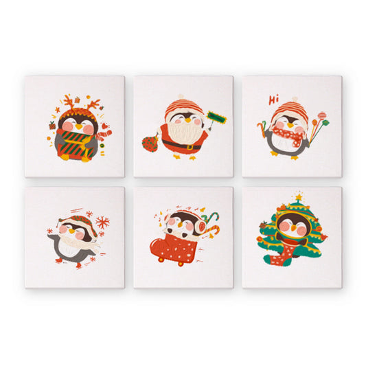 Pinguino di Natale - Dipingere con i Numeri