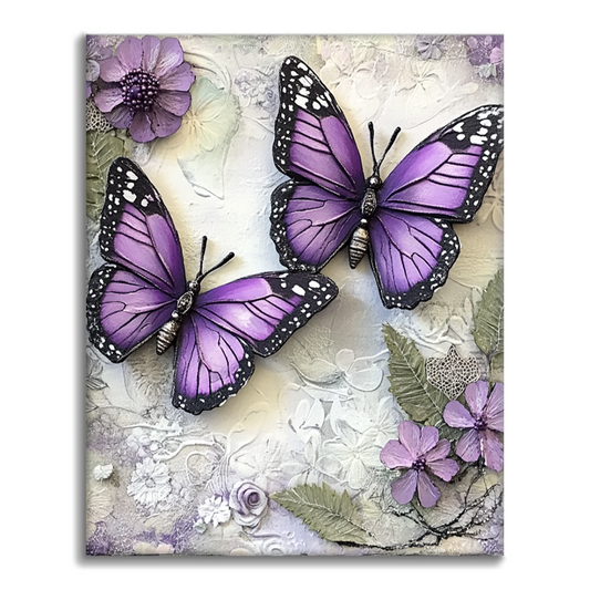Farfalla viola - Dipingere con i Numeri