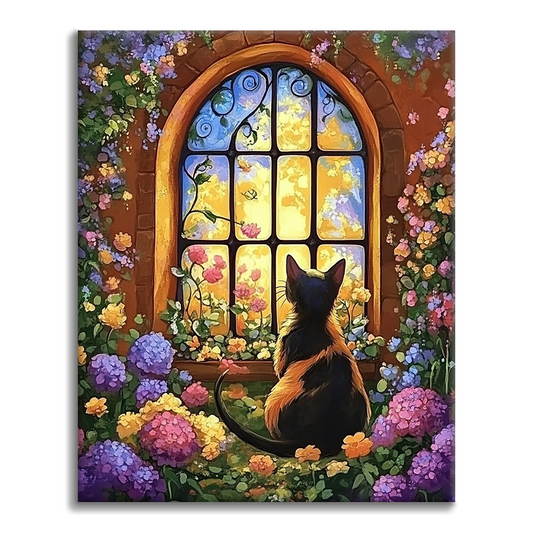 Fiori e gatti - Dipingere con i Numeri