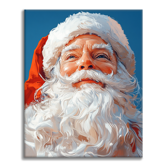 Il gentile Babbo Natale - Dipingere con i Numeri