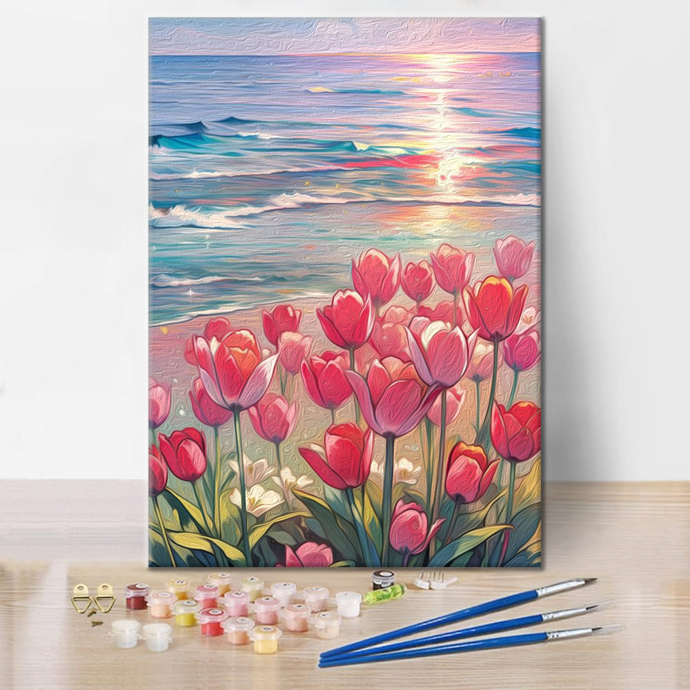 Tulipani sul Mare - Dipingere con i Numeri