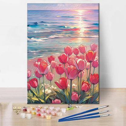 Tulipani sul Mare - Dipingere con i Numeri