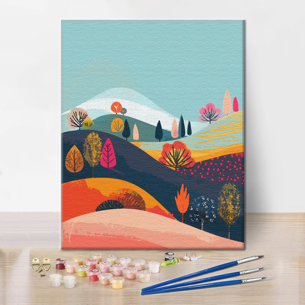 Abbraccio d'autunno - Dipingere con i Numeri
