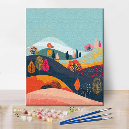 Abbraccio d'autunno - Dipingere con i Numeri