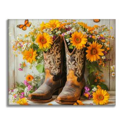 Stivali da cowboy western - Dipingere con i Numeri