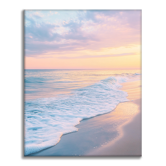 Spiaggia pacifica dell'alba - Dipingere con i Numeri