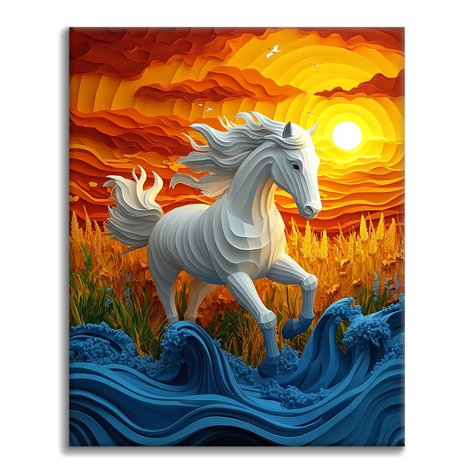 Cavallo al galoppo - Dipingere con i Numeri
