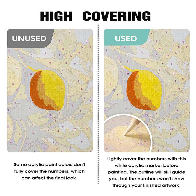 Pennarelli acrilici bianchi (2 pezzi)