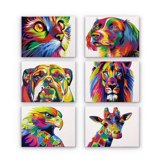 Animali colorati - Dipingere con i Numeri