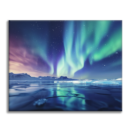 Aurora e lago - Dipingere con i Numeri