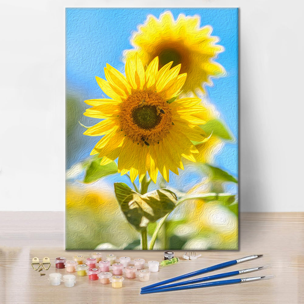 Girasole d'oro - Dipingere con i Numeri