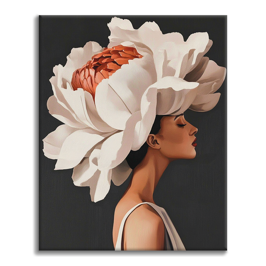 Fiore e donna - Dipingere con i Numeri