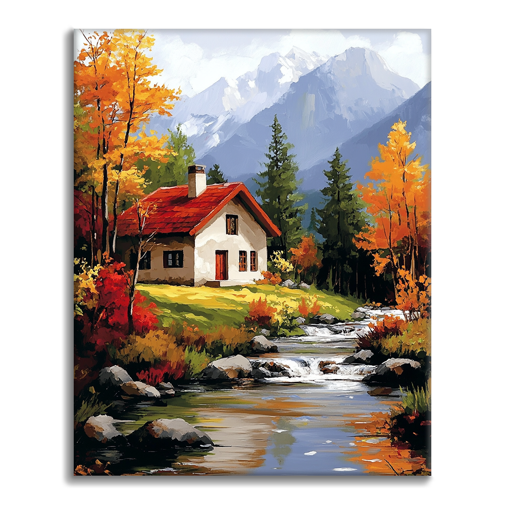 Tranquillità autunnale - Dipingere con i Numeri
